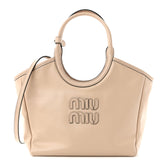Soft Calf Softy Small Ivy Tote Bag Travertine Stone