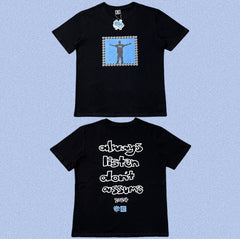 ADWYSD Black Blue Figure Frame Tee