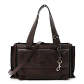 Nappa Utilitaire Shopping Tote Dark Brown