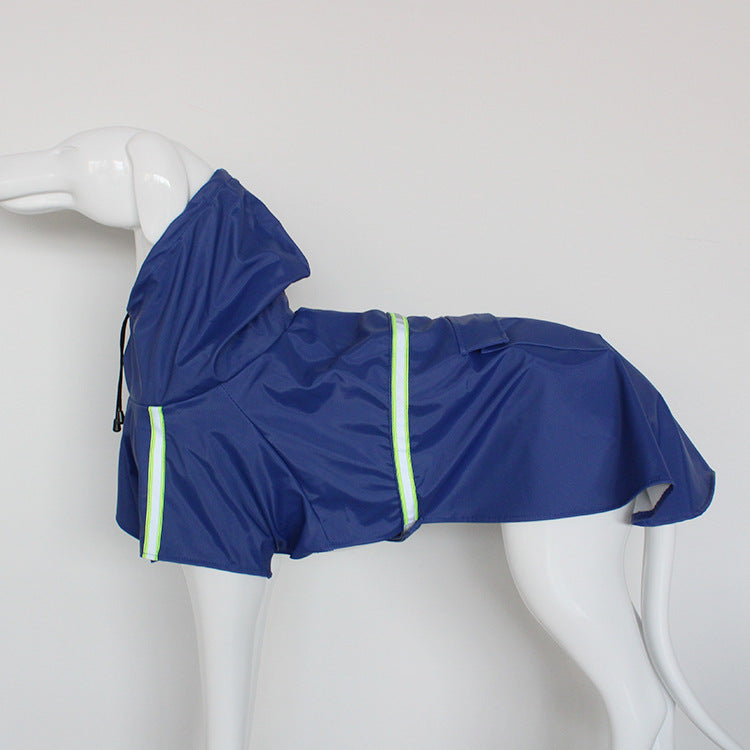 Pet raincoat dog poncho cloak reflective big dog clothes