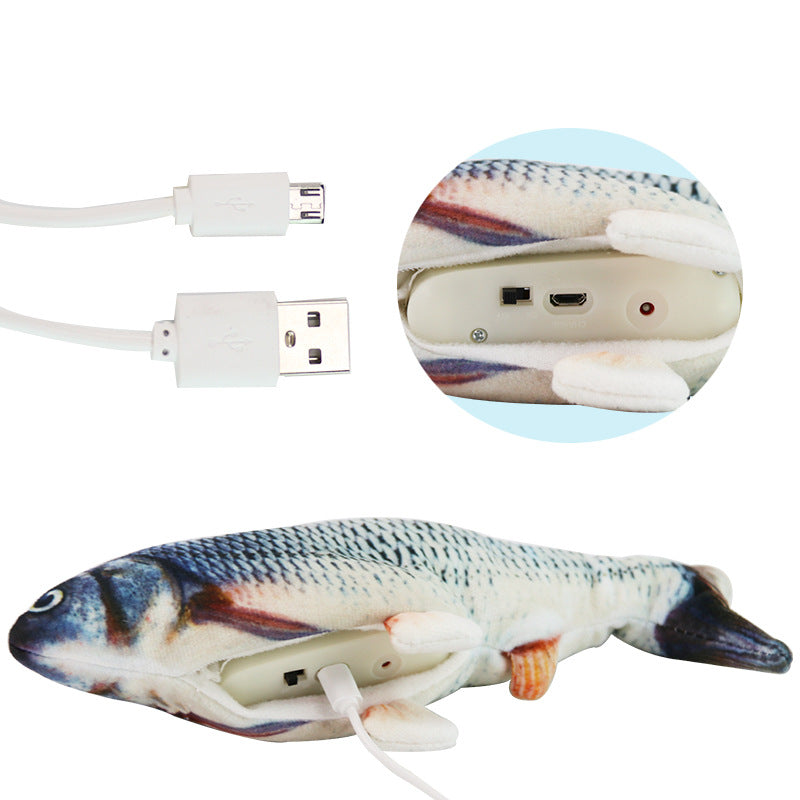 Floppy fish cat toys Rechargeable Electric pet toy