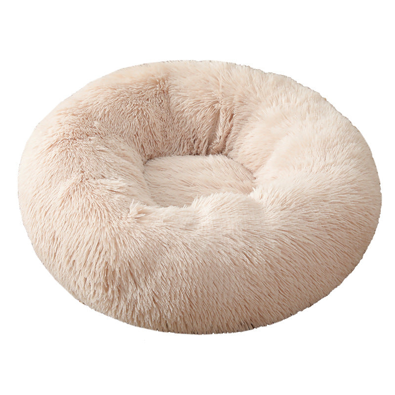 Fuzzy Nest Calming Bed Anti Anxiety Long Plush Pet Bed