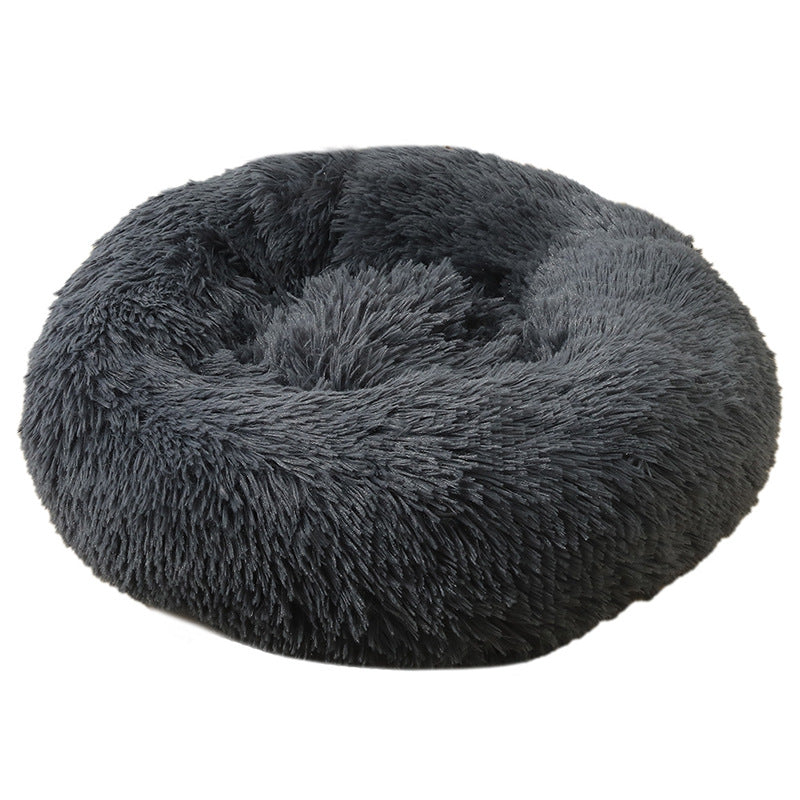 Fuzzy Nest Calming Bed Anti Anxiety Long Plush Pet Bed