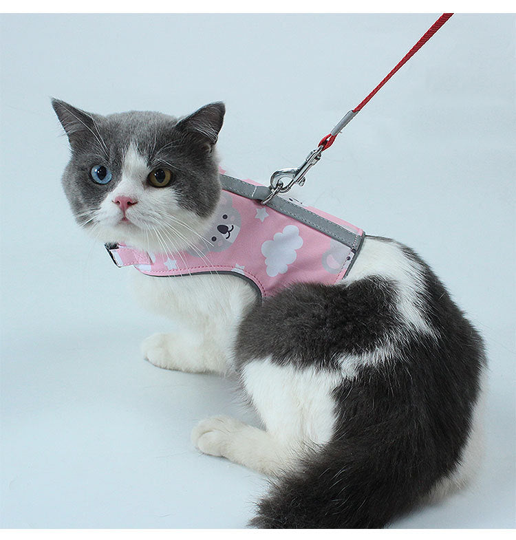 Pet Harness Anti-break Comfort Vest Chest Sling Reflective Chest Back