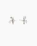 Sparkle Stud Earrings in Silver