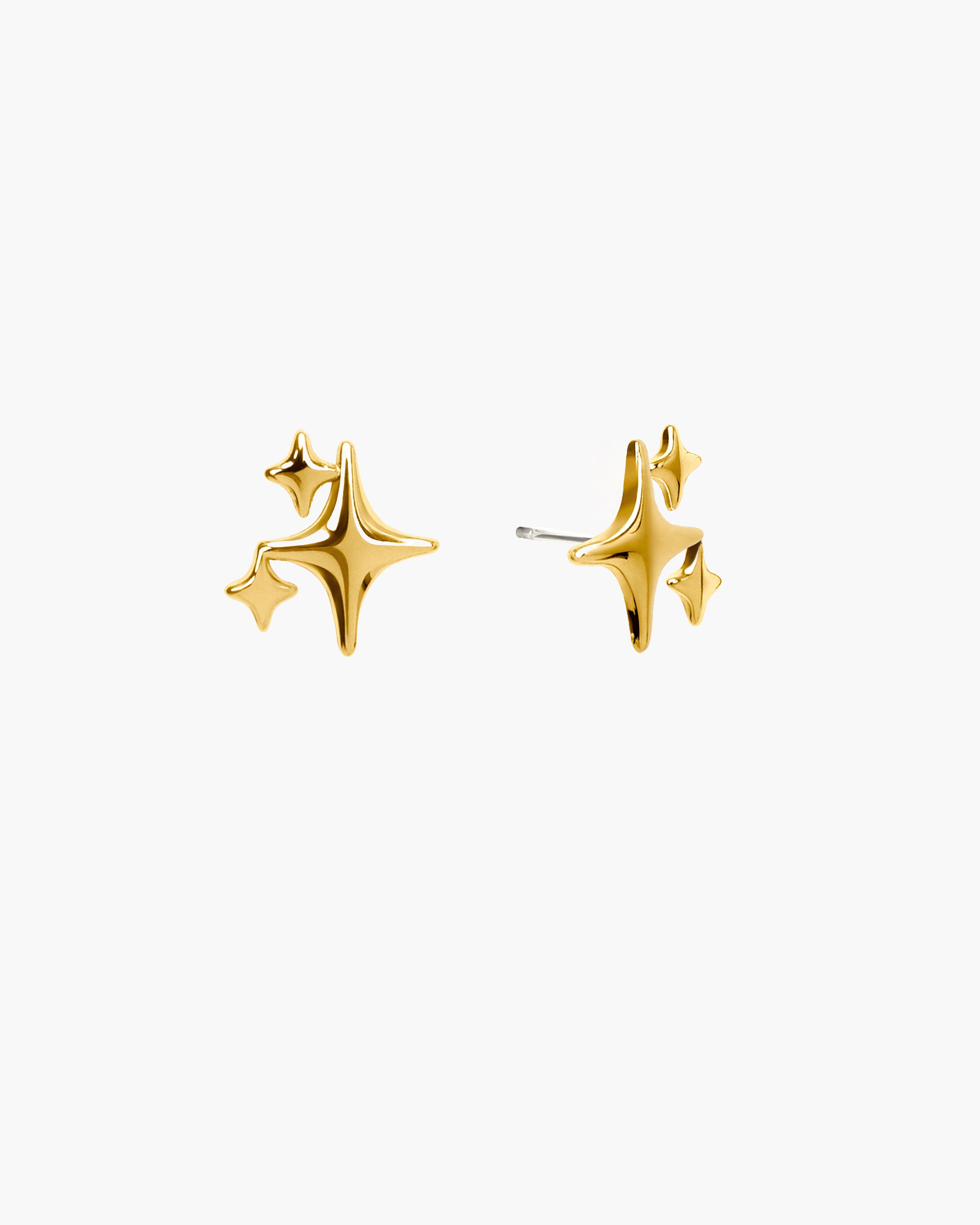 Sparkle Stud Earrings in Silver