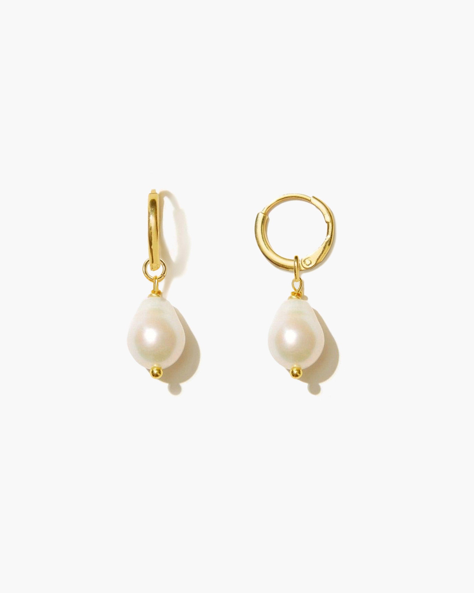 Pearl Hoop Earrings