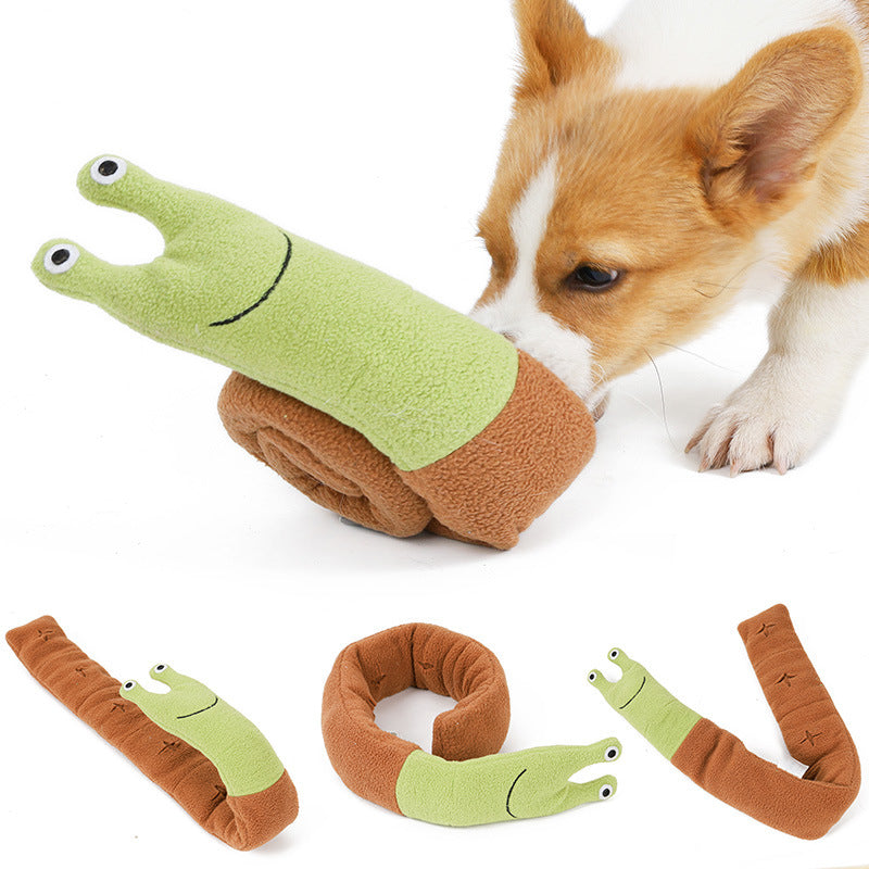 Magic Snail Pet Plush Toy Smell Dog Toy