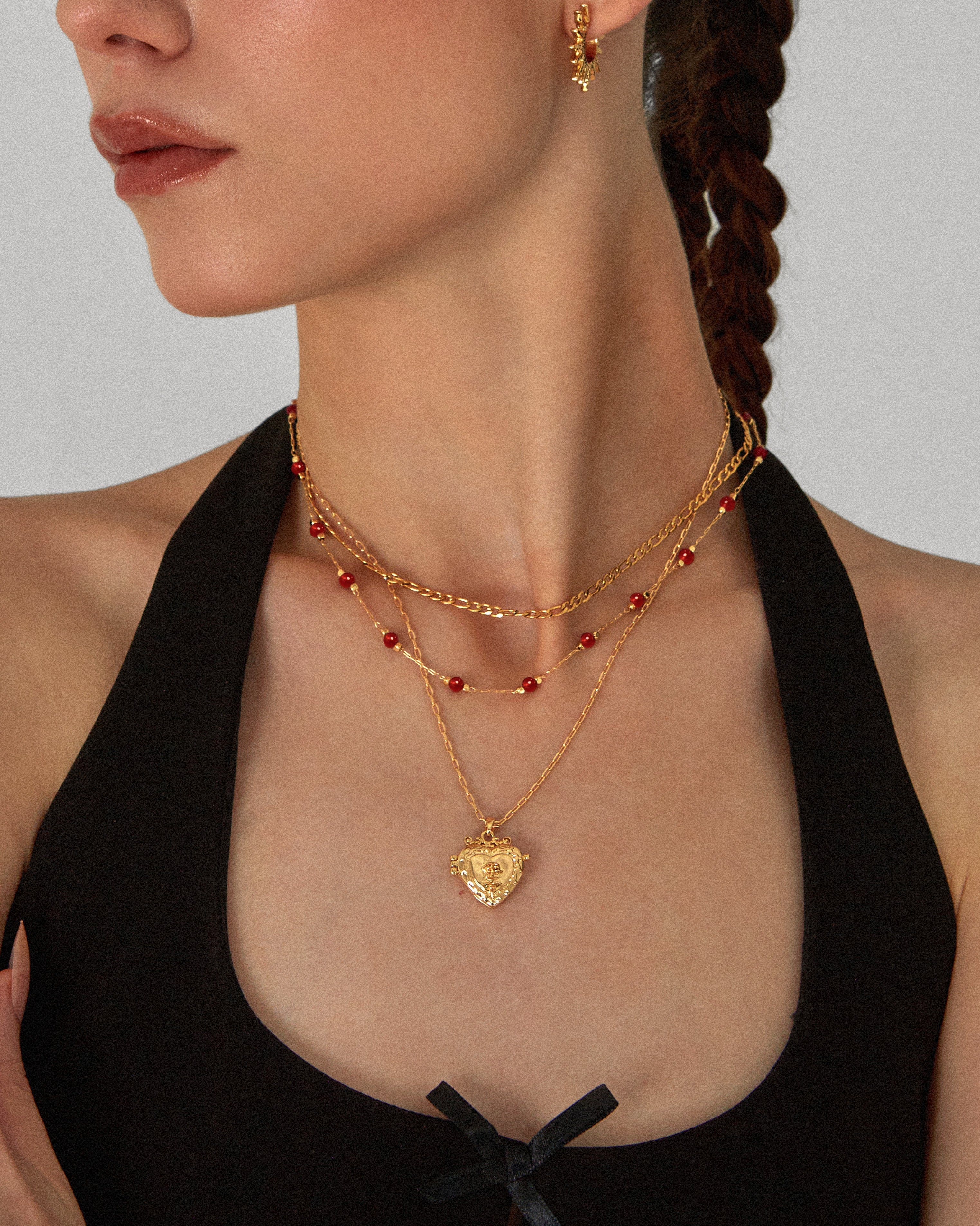 Carnelian Stone Beaded Necklace