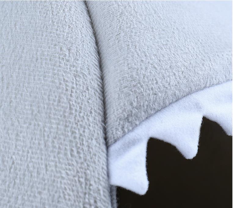 Shark Pet Bed Small Dog Cat House Indoor soft Kennel