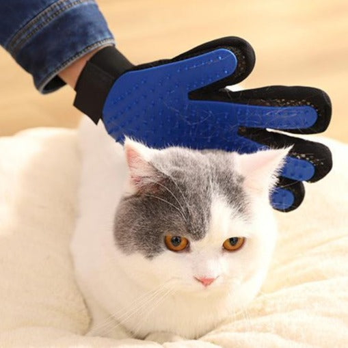 Pet Dog Hair Brush Comb Glove For Pet Cleaning Massage (1 pair