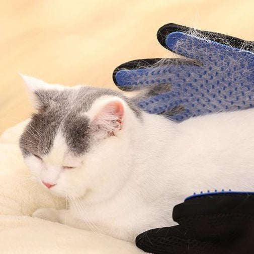 Pet Dog Hair Brush Comb Glove For Pet Cleaning Massage (1 pair