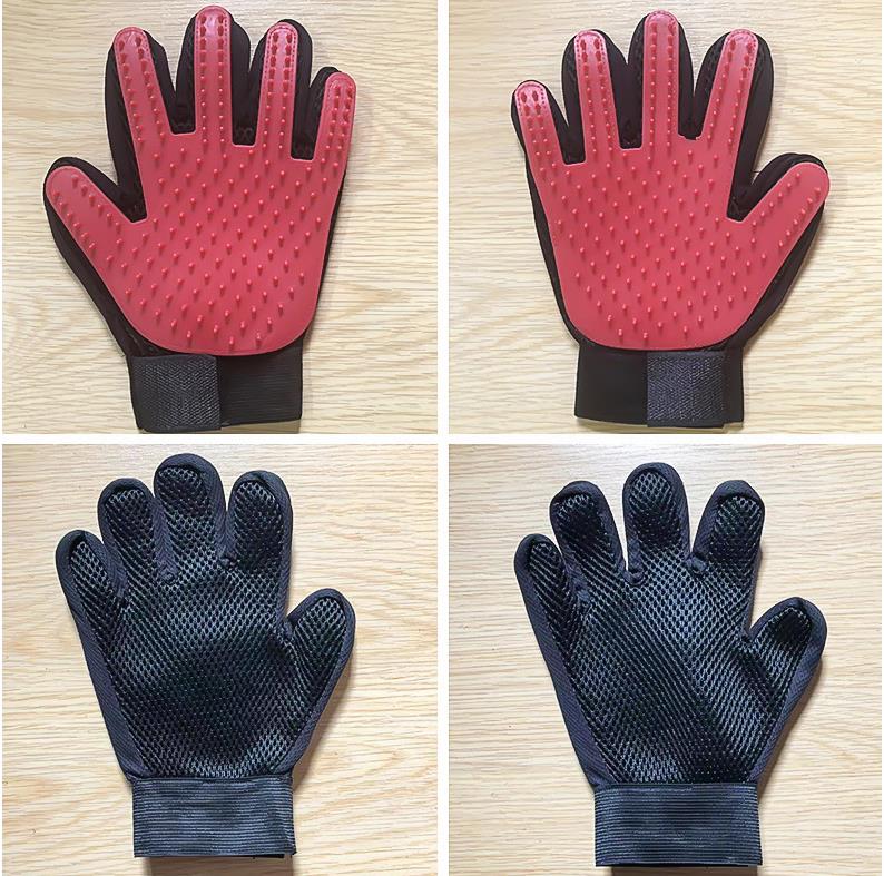 Pet Dog Hair Brush Comb Glove For Pet Cleaning Massage (1 pair