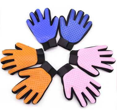 Pet Dog Hair Brush Comb Glove For Pet Cleaning Massage (1 pair