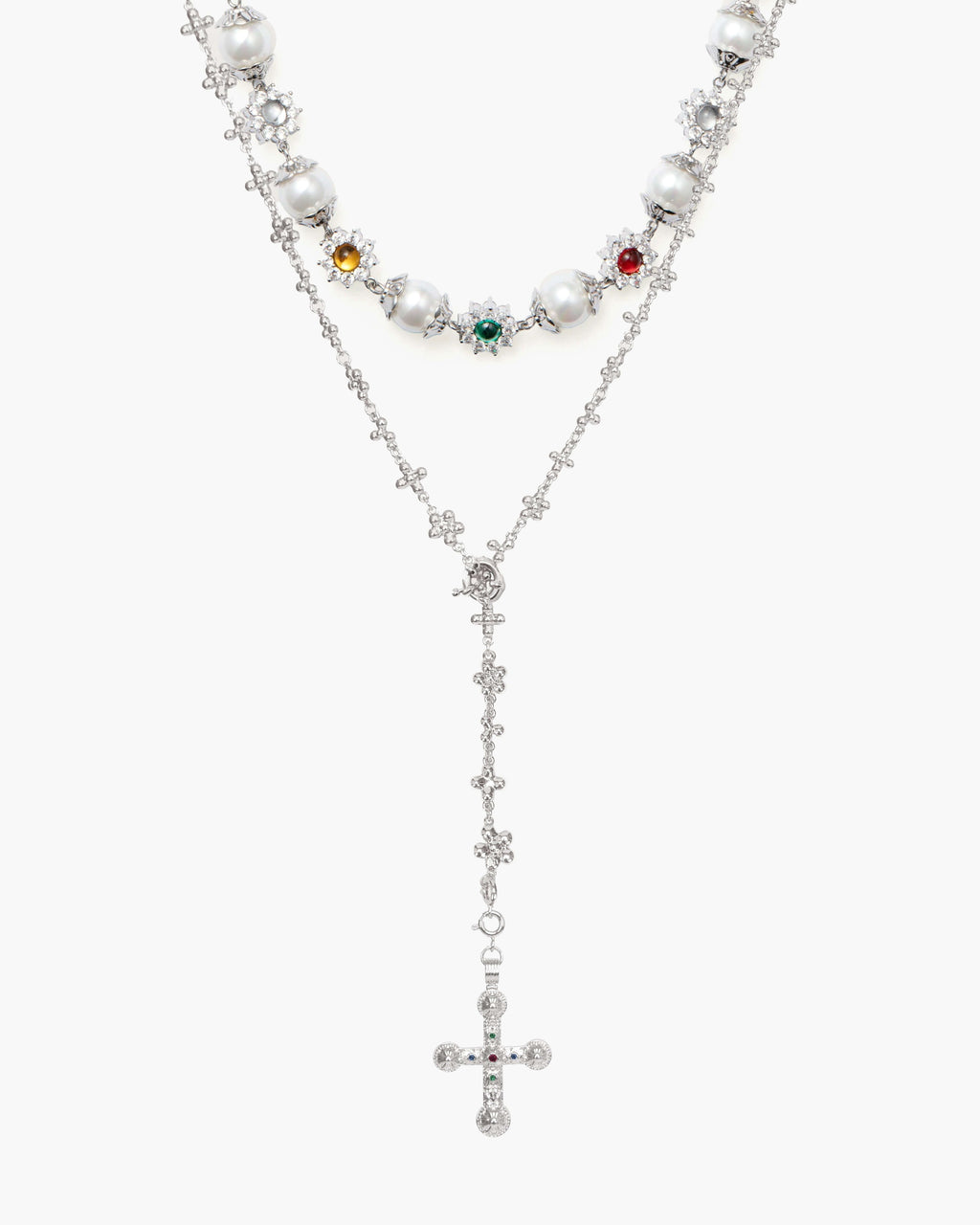 Daisy Molecule Chain in Silver
