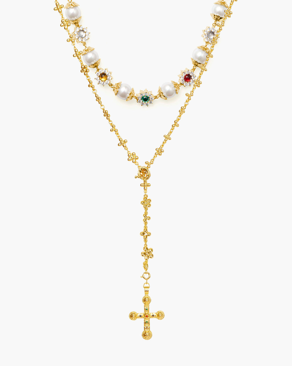 Daisy Molecule Chain in Silver