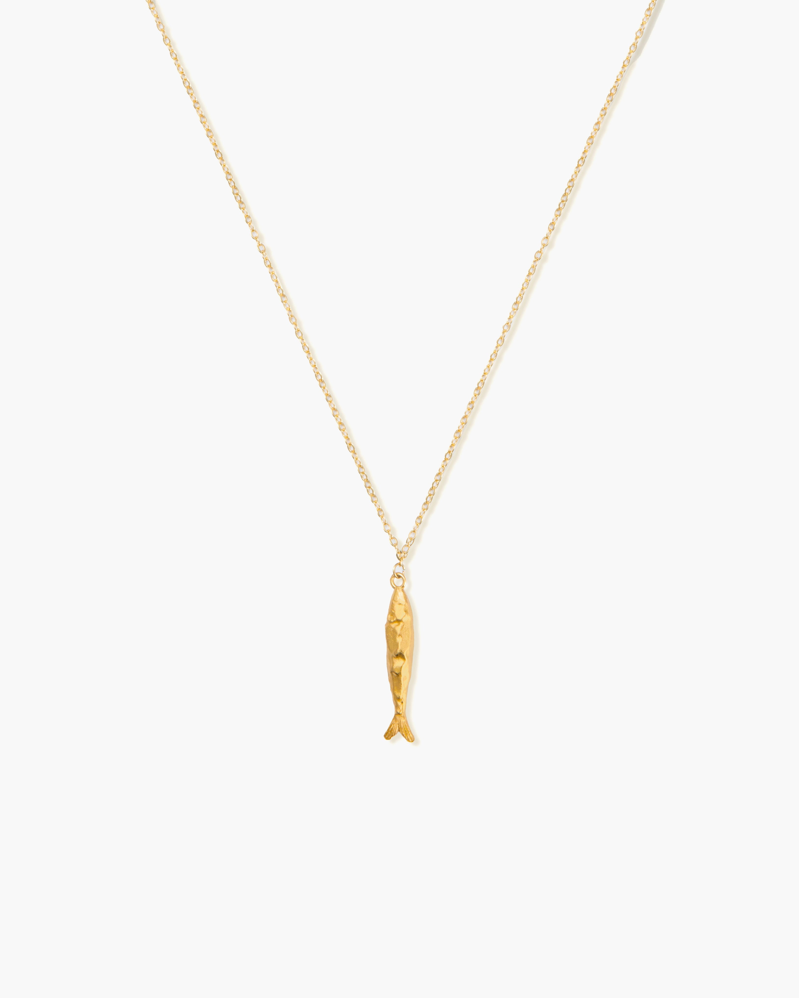 Silver Anchovy Necklace