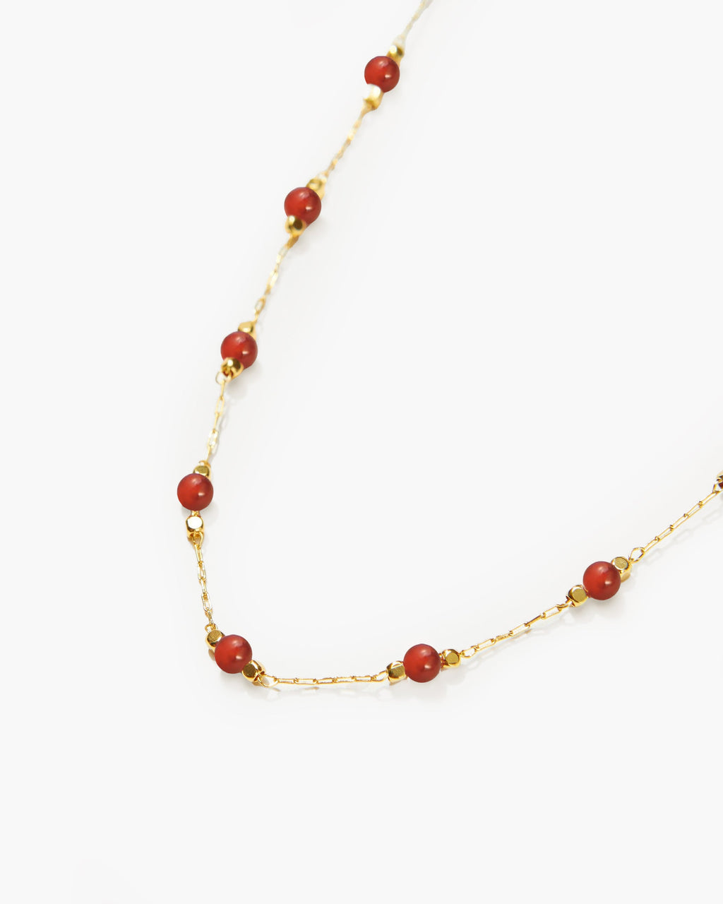 Carnelian Stone Beaded Necklace