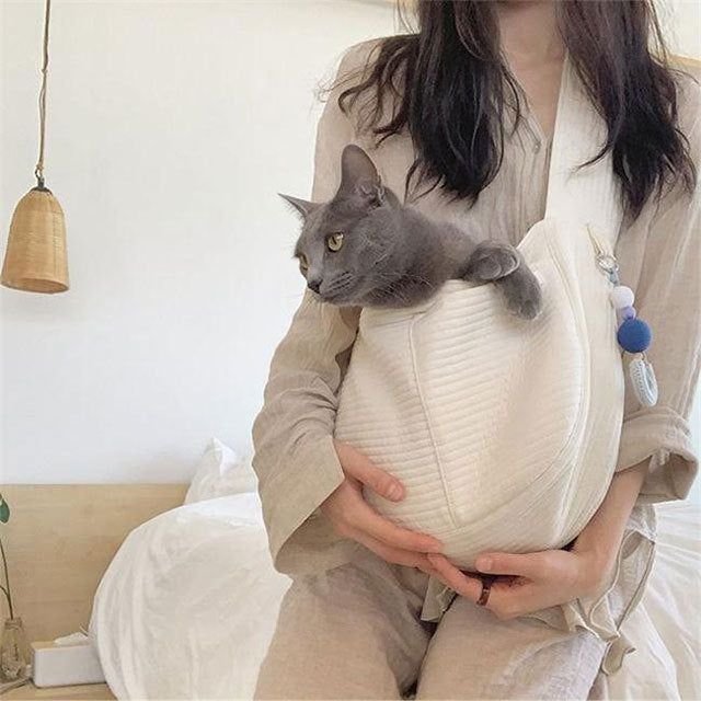 Hand-free pet carrier one shoulder pet travel bag