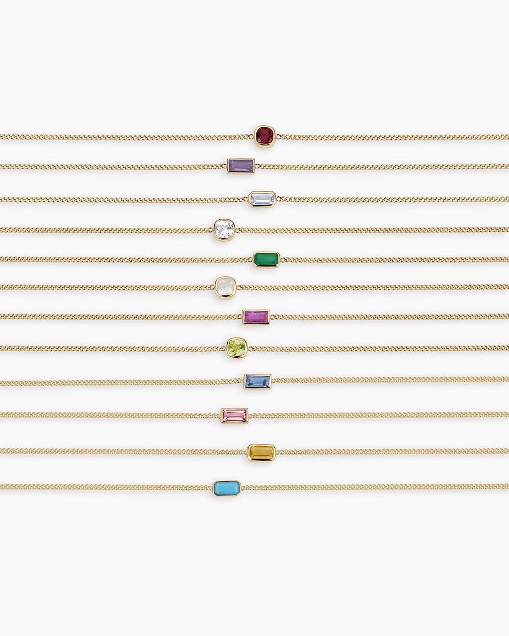 14K Gold Wilder Birthstone Bracelet