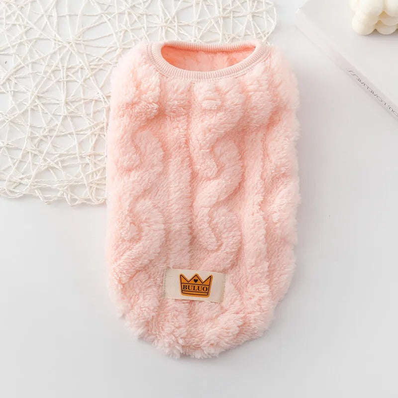 Cute Dog Sweaters For Small Dogs Chihuahua Knit Sleeves Puppy Winter Fleece Harness Clothes Sweater For Cat Warm Puppy Hoodie (XL)
