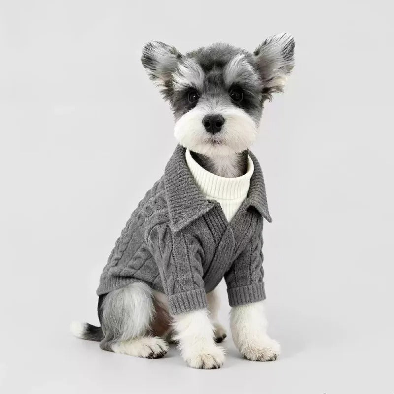 Cat Puppy Small Dog Clothing Sweater Coat Winter Pet Apparel Yorkie Pomeranian Shih Tzu Maltese Poodle Bichon Schnauzer Clothes (Small)