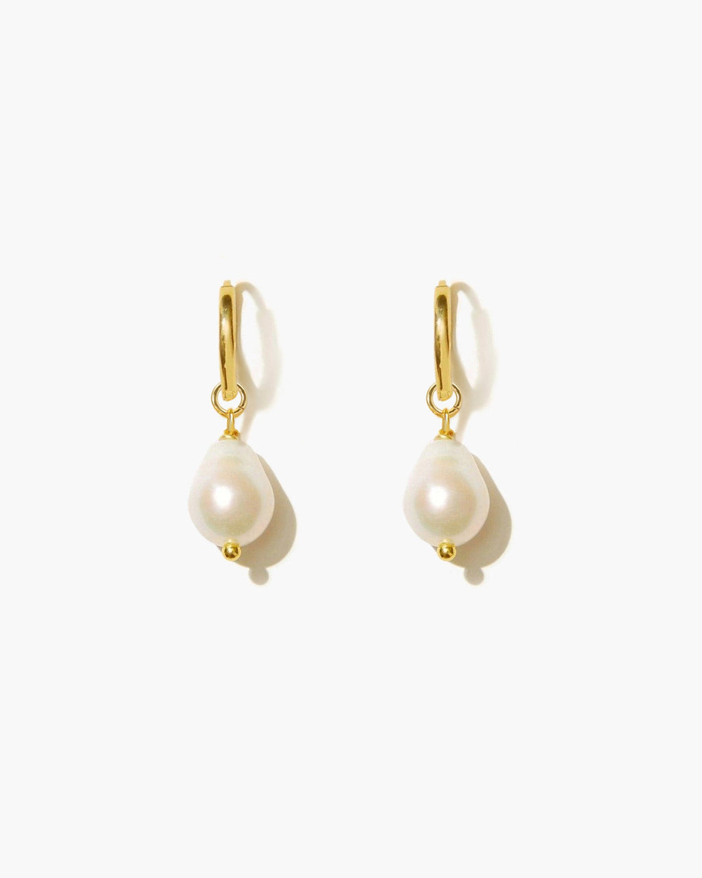 Pearl Hoop Earrings