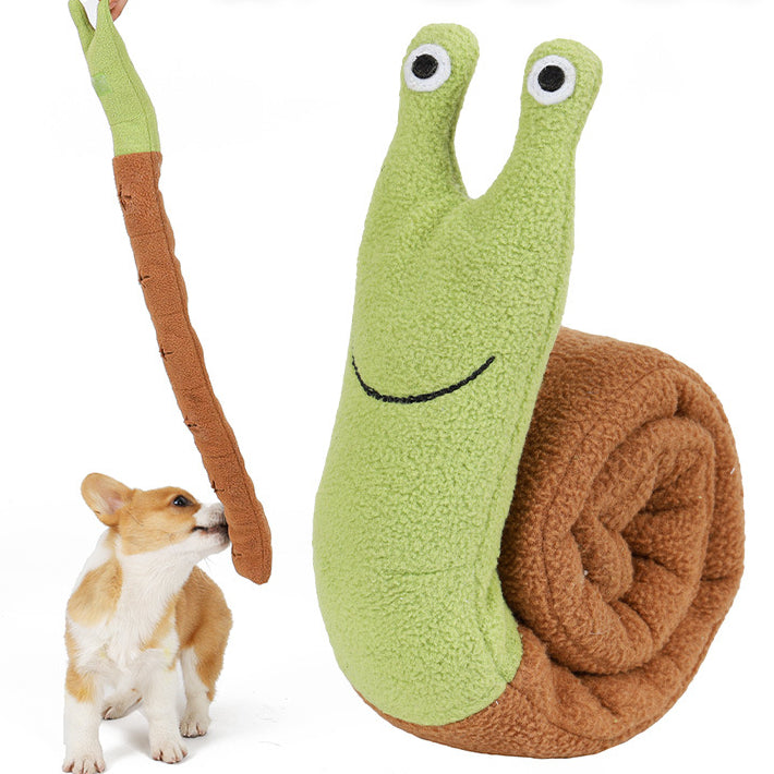 Magic Snail Pet Plush Toy Smell Dog Toy