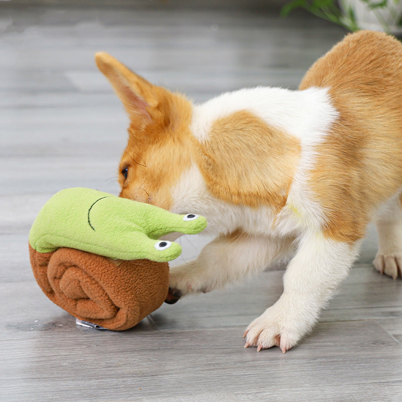 Magic Snail Pet Plush Toy Smell Dog Toy