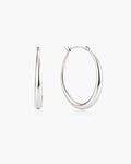 Sloane Hoop Earrings in Silver