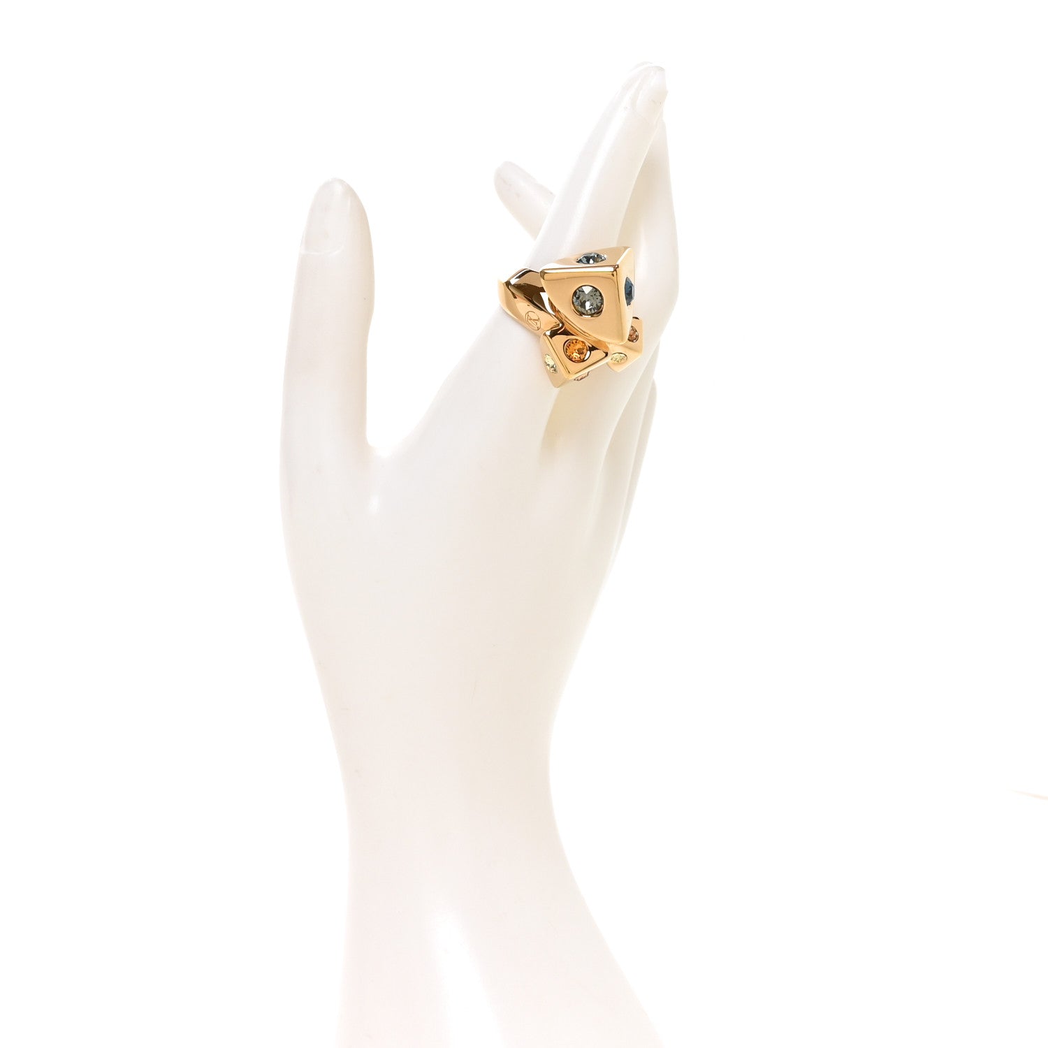 Trunkies Strass Ring  L Gold