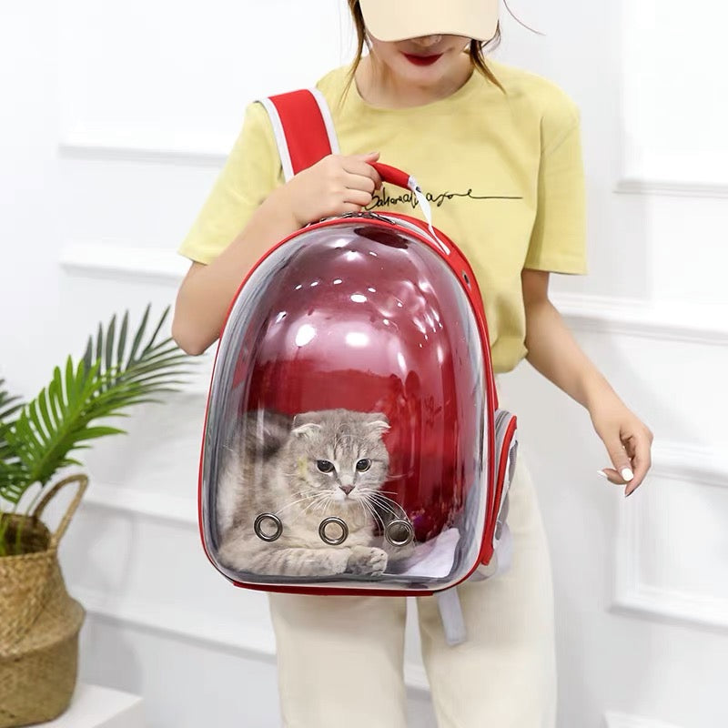 Portable Pet Carrier Backpack With Space Capsule Bubble