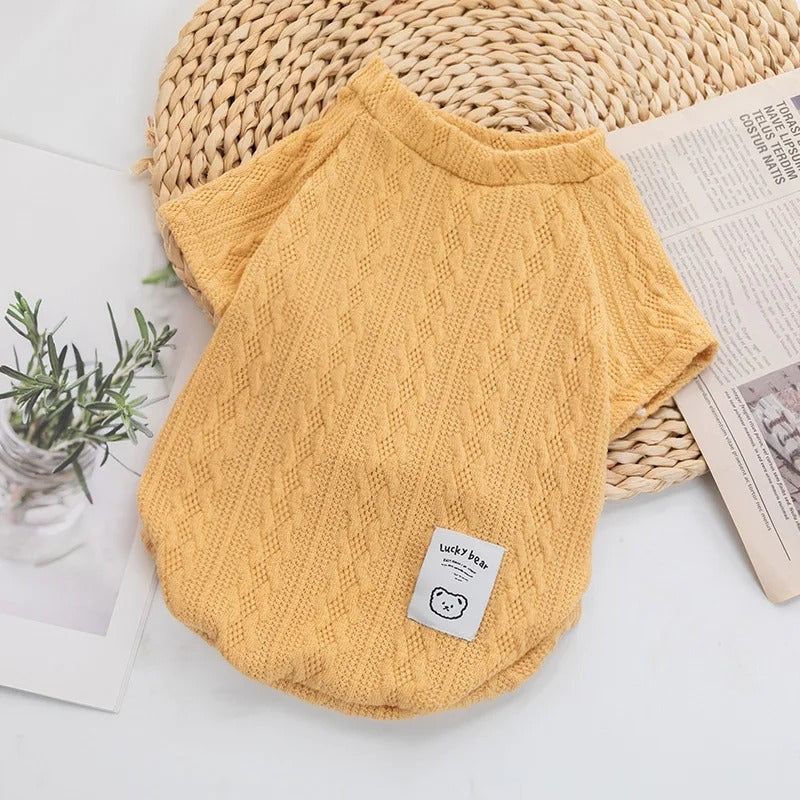 Winter Dog Clothes For Small Dog Designer Luxury Jersey Wool Dog Sweater For Chihuahua York Bulldog Sphynx Cat Knitting Clothing (Small 1-2kg)