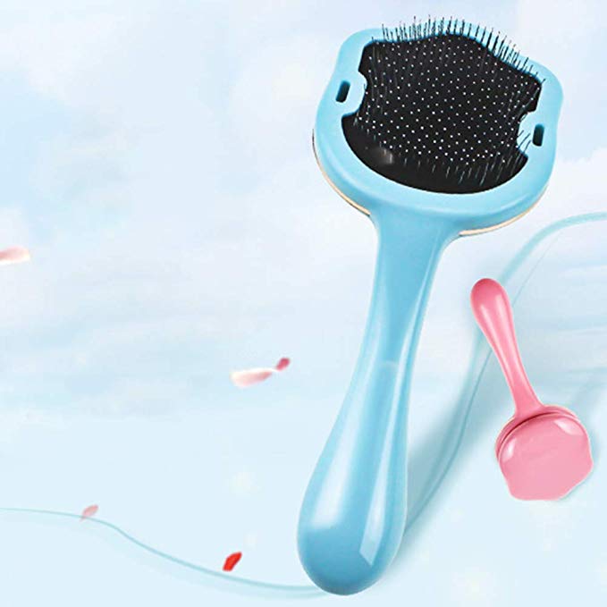 Cat Paw Grooming Comb Undercoat Pin Rake Brush for Pets' Hair Shedding