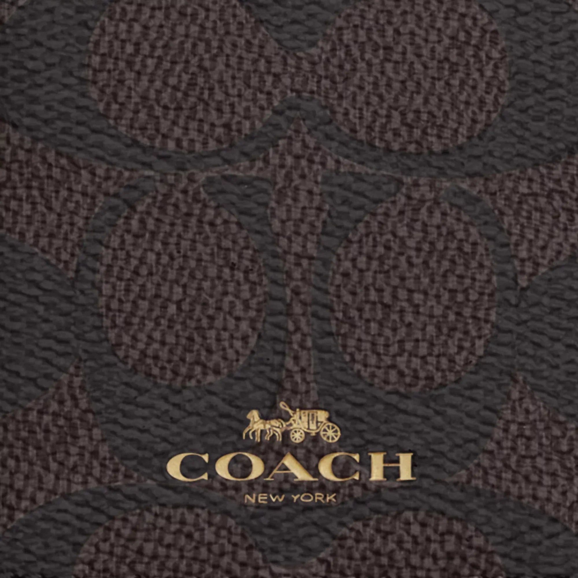 Coach Outlet Id Lanyard In Signaure Canvas