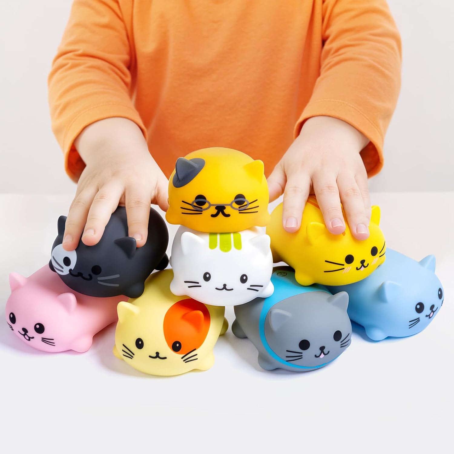 Musical Cats Piano Keyboards with Cute Meow Tone, Press Play Music Scale, Fun Music Toys for Kids, for Boys & Girls Age 3 4 5 6 7 8 9, Educational Instrument