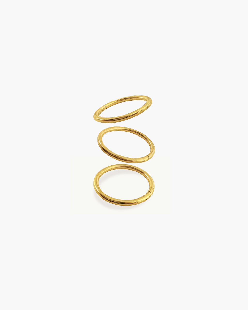 Single Mini Hoop Helix Earring in Gold