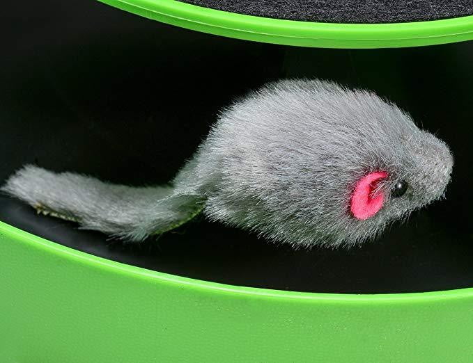 Cat Toy Interactive Cat Toy with Running Mouse and Scratching Pad