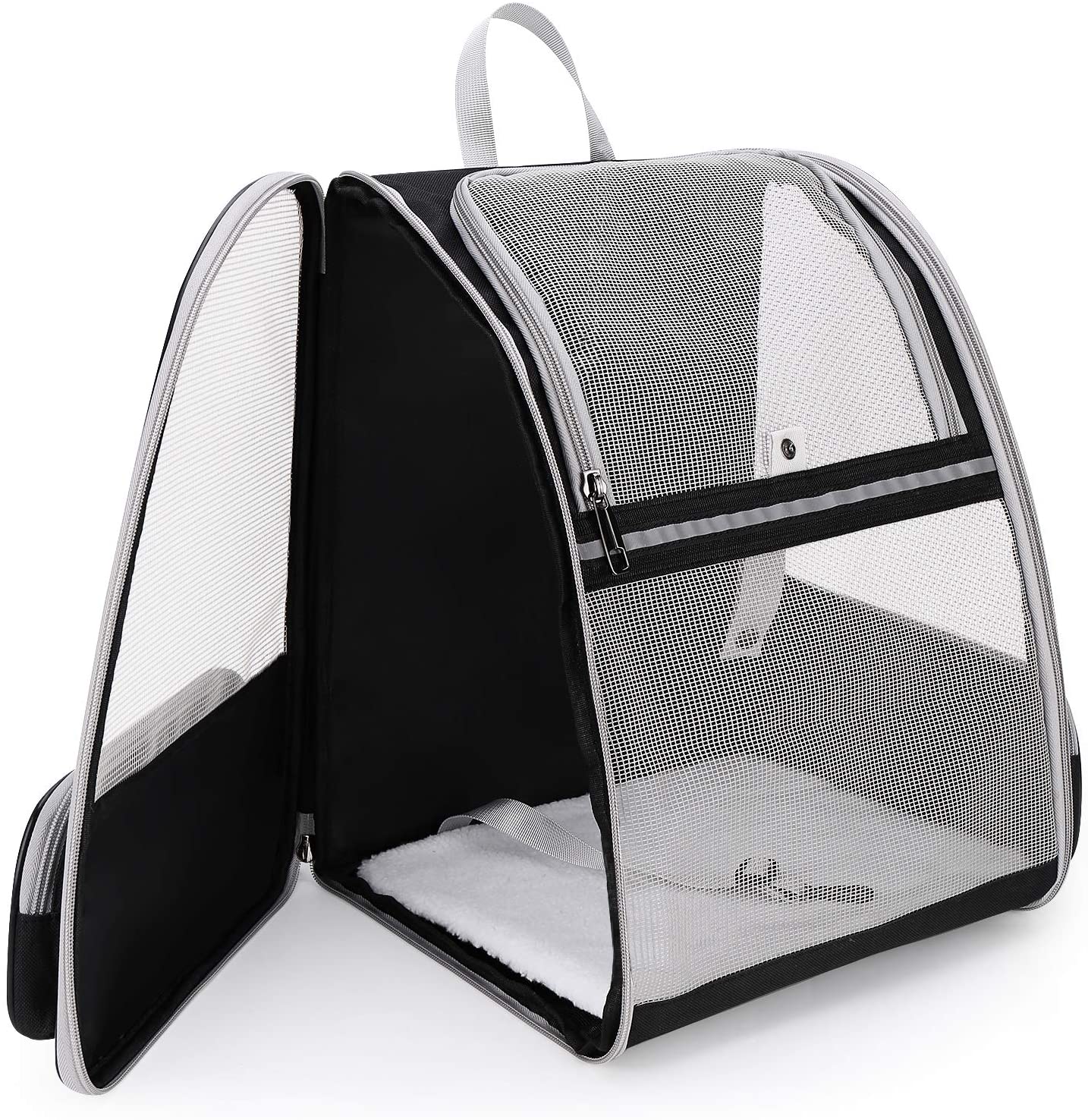 Breathable mesh pet backpack, airline approved