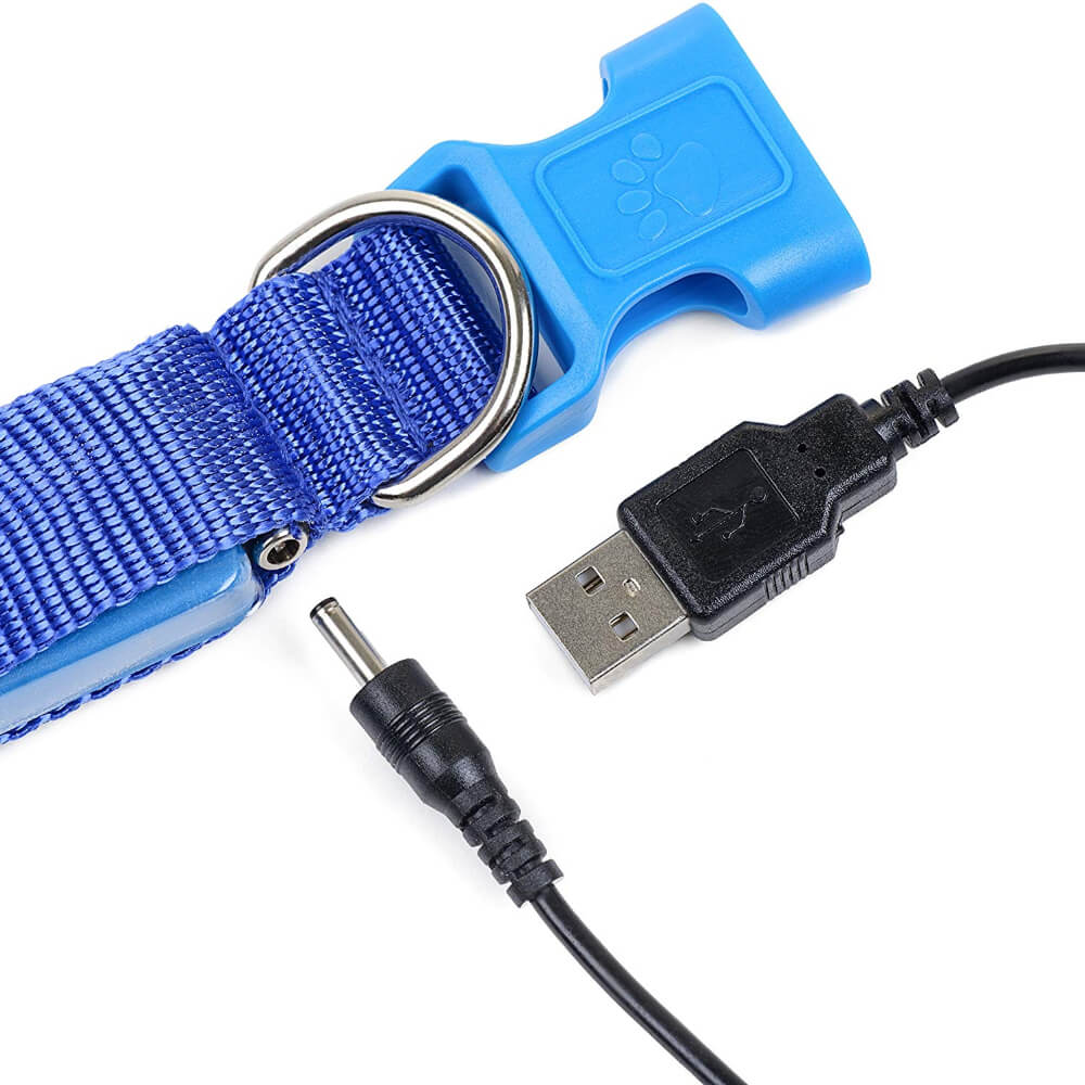 Safety LED Light Up Dog Leash With 3 Flashing Modes, Reflective & USB Rechargeable