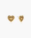 Belted Heart Stud Earrings