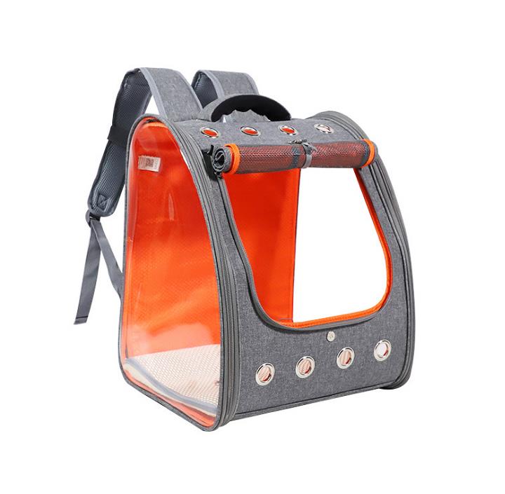 Cat carrier bag transparent pvc large capacity double shoulder backpack