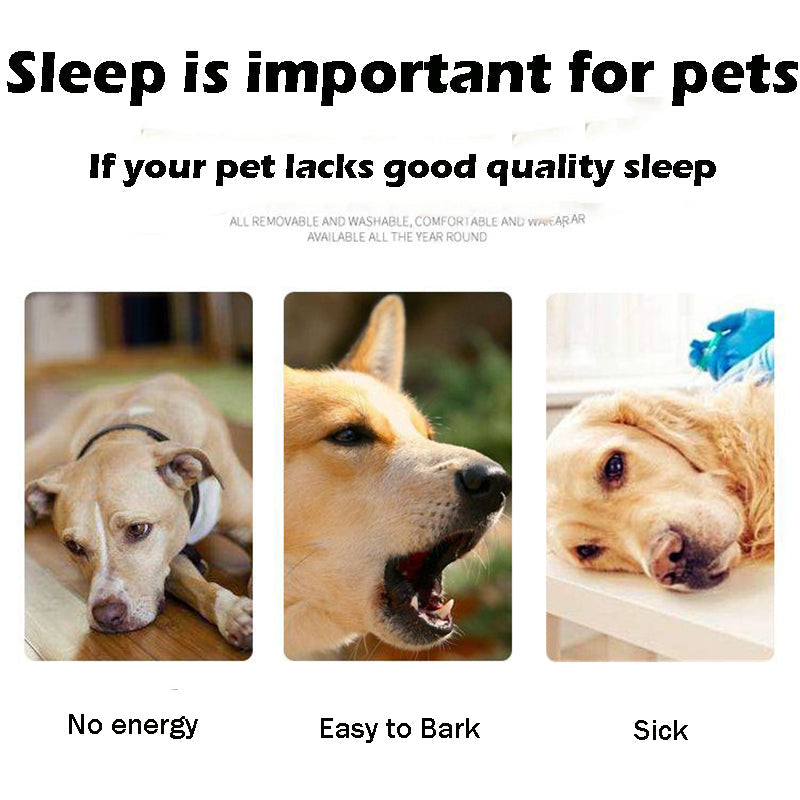 Fuzzy nest dog bed Square Long Plush Pet Bed
