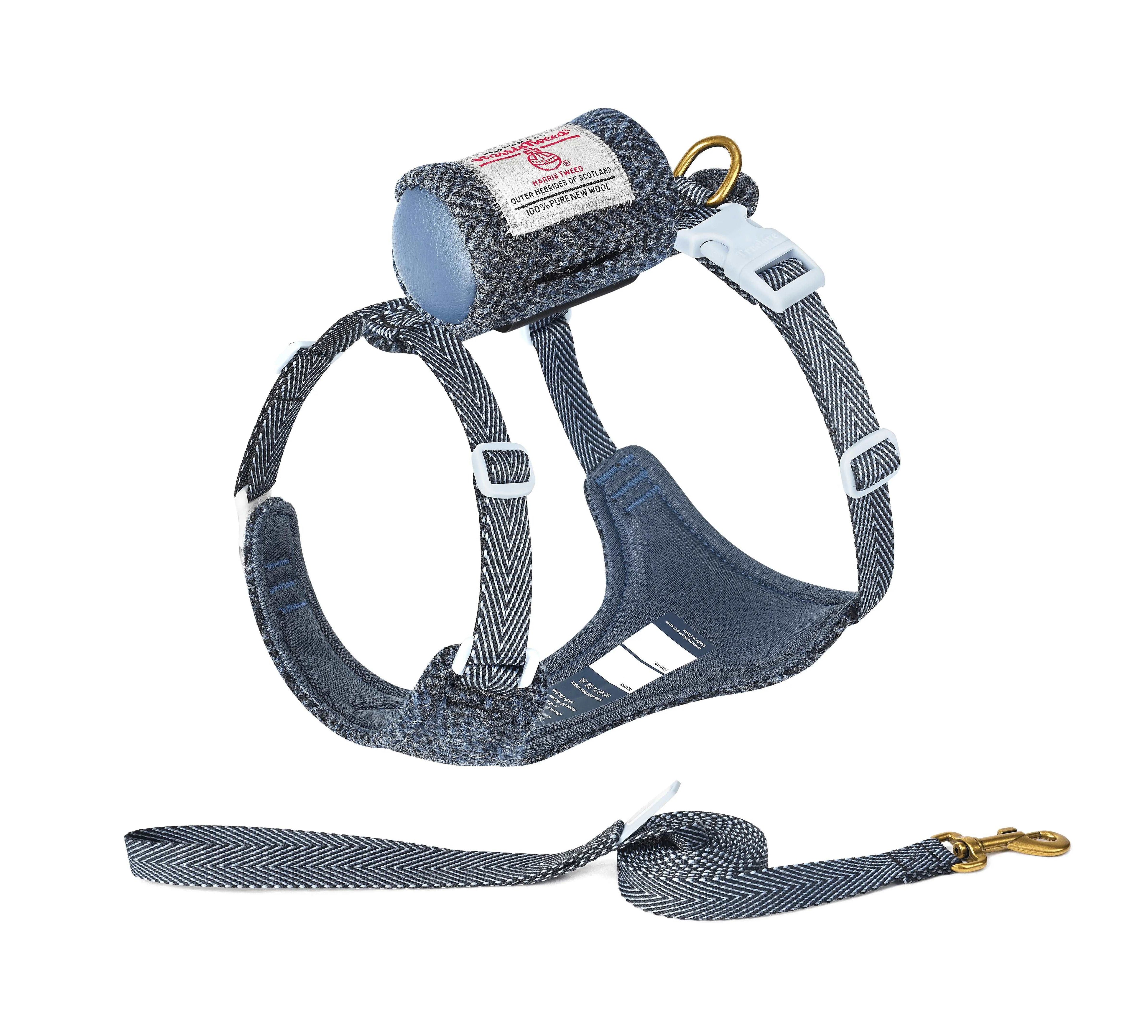 Stylish Dog Harness and Leash Set – Comfort and Safety for Your Dog