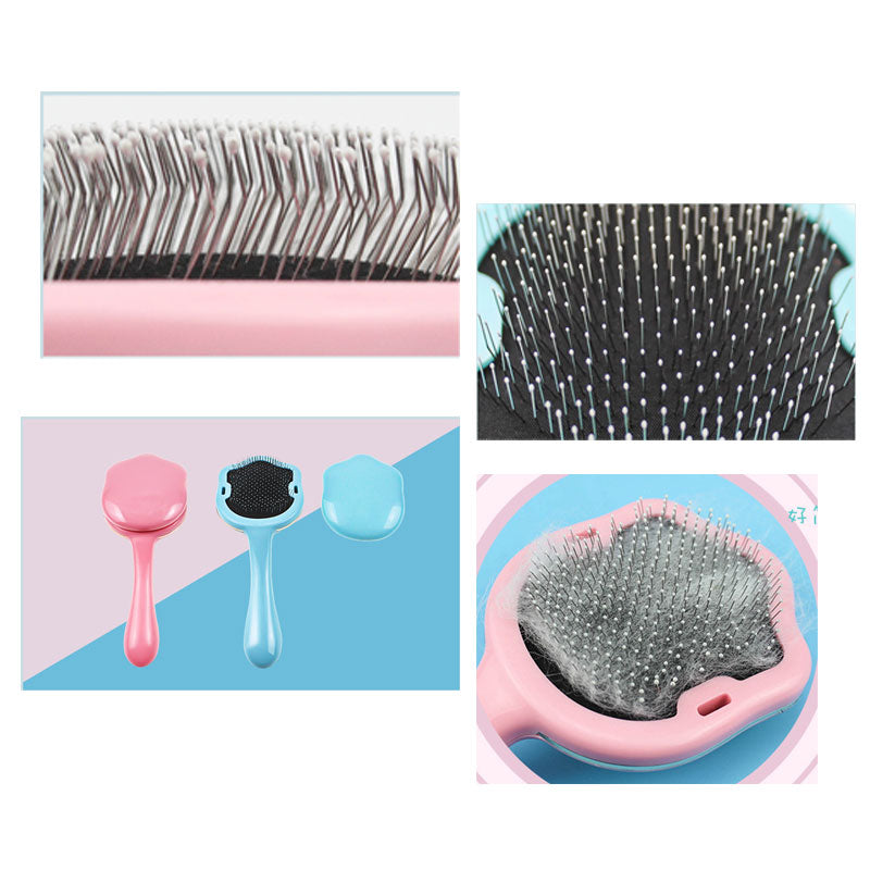 Cat Paw Grooming Comb Undercoat Pin Rake Brush for Pets' Hair Shedding