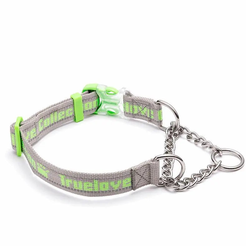 Reflective Dog Collar | Adjustable 3M Reflective Training Collar for Large Dogs, High-Visibility & Heavy-Duty Design