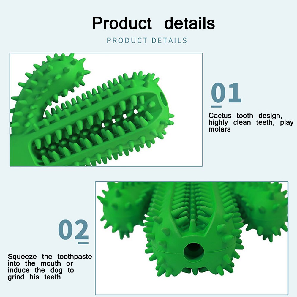 Pet Toothbrush Chew Toy Doggy Brush Stick Soft Rubber dog Teeth Cleaning