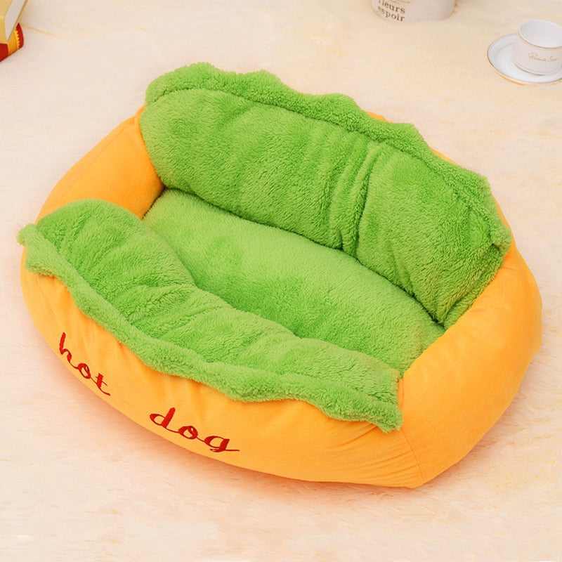 Hot Dog Bed Dog Kennel Mat Warm Soft Bed