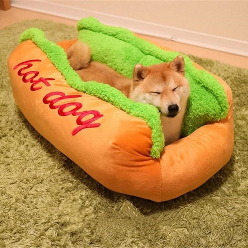 Hot Dog Bed Dog Kennel Mat Warm Soft Bed