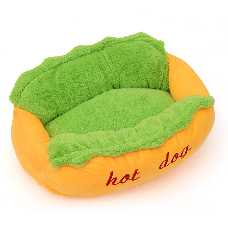 Hot Dog Bed Dog Kennel Mat Warm Soft Bed